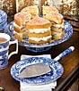 Spode British Italian Collection Cake Slice Server, Color:Blue - Image 4