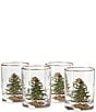 Spode Christmas Tree Double Old-Fashioned Glasses, Set of 4, Color:Green - Image 1