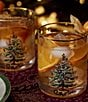 Spode Christmas Tree Double Old-Fashioned Glasses, Set of 4, Color:Green - Image 8