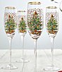 Spode Christmas Tree Polka Dot Champagne Flutes, Set of 4 - Image 5