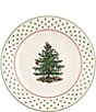Spode Christmas Tree Polka Dot Dessert Plates, Set of 4, Color:Green - Image 2