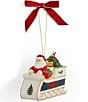 Spode Christmas Tree Tartan Santa in Sleigh Ornament - Image 1
