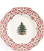 Spode Christmas Tree Yuletide Collection Scalloped Salad Plates, Set of 4 - Image 1
