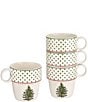 Spode Polka Dot Stackable Mugs, Set of 4, Color:Green - Image 1