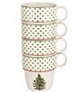Spode Polka Dot Stackable Mugs, Set of 4, Color:Green - Image 2