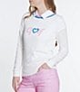 Color:Pink Sand - Image 3 - Crew Neckline Long Sleeve Top