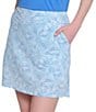 Sport Haley Farrah Printed Pull-On Coordinating Skort, Color:Wave - Image 2