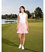 Sport Haley Mock Collar Quarter Zip Sleevesless Polo Shirt - Image 6