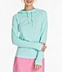 Color:Seafoam - Image 1 - Seamless Long Sleeve Hoodie Pullover