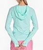 Color:Seafoam - Image 2 - Seamless Long Sleeve Hoodie Pullover