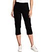 Sport Haley Simulation Solid 5-Pocket Pull-On Capri Pants - Image 1