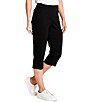 Sport Haley Simulation Solid 5-Pocket Pull-On Capri Pants - Image 3