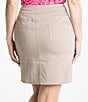 Color:Ivory - Image 2 - Slimsation Pull-On Solid Skort