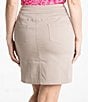 Color:Stone - Image 2 - Slimsation Pull-On Solid Skort