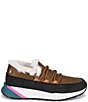 Color:Brown Spice - Image 2 - Aggie Shearling Lined Slip-On Platform Sneakers