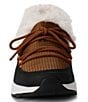 Color:Brown Spice - Image 5 - Aggie Shearling Lined Slip-On Platform Sneakers