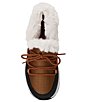 Color:Brown Spice - Image 6 - Aggie Shearling Lined Slip-On Platform Sneakers