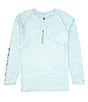 Color:Clear Water - Image 2 - Long Sleeve Static Camo Printed Raglan Jersey Rashguard T-Shirt