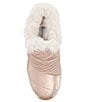 Color:Blush - Image 6 - Conway Quilted Faux Fur Lined Wedge Mules