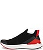 Color:Black/Fiery Red - Image 4 - Women's Tanaga Mesh And Knit Slip-On Running Shoes