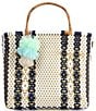 Squeeze De Citron Bamboo Handle Ocean Pearl Tote Bag - Image 1