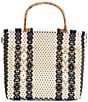 Squeeze De Citron Bamboo Handle Ocean Pearl Tote Bag - Image 2