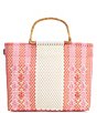 Squeeze De Citron Bamboo Handle Sunrise Peach Tote - Image 2