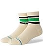Color:Green - Image 1 - Boyd St. Quarter Socks