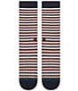 Stance Chiclets Waffle Stripe Crew Socks, Color:Navy - Image 2