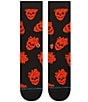 Stance Fallin In Skull Crew Socks, Color:Black - Image 2