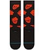 Stance Fallin In Skull Crew Socks, Color:Black - Image 3