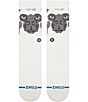 Stance Tauntaun Crew Socks, Color:White - Image 2