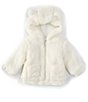 Color:Ivory - Image 1 - Baby 3-24 Months Bear Hood Coat