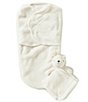 Color:Ivory - Image 1 - Baby Fleece Swaddle & Blanket Buddy Set