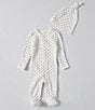 Color:Ivory - Image 1 - Baby Boys Newborn-9 Months Star Print Footie Coverall