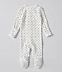 Color:Ivory - Image 2 - Baby Boys Newborn-9 Months Star Print Footie Coverall