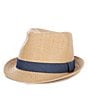 Color:Light Brown - Image 1 - Baby Boys Two-Toned Fedora Hat