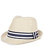 Color:Natural - Image 1 - Baby Boys Two-Toned Fedora Hat