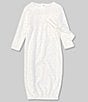 Color:White - Image 1 - Baby Girls Newborn-6 Months Dotted Gown