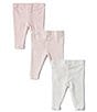 Color:Pink - Image 2 - Baby Girls Newborn-9 Months 3-Pack Pant Set