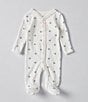 Color:Ivory - Image 1 - Baby Girls Preemie-9 Months Long-Sleeve Elephant Footie Coverall