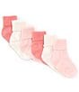Color:Pink - Image 1 - Baby Girls Roll Tab Socks