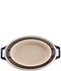 Staub 2-Piece Oval Baking Dish Set, Color:Dark Blue - Image 2