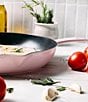 Staub Cast Iron 12#double; Frying Pan, Color:Pink Peony - Image 3