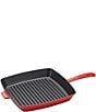 Color:Cherry - Image 1 - Cast Iron 12#double; Square Grill Pan