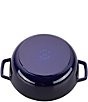Color:Dark Blue - Image 2 - Cast Iron 3.75qt Essential Dutch Oven with Rooster Lid
