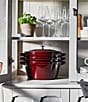 Color:Dark Red - Image 3 - Cast Iron Set 4-Piece Stackable Space-Saving Cookware Set