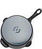 Staub Cast Iron Traditional Deep Skillet, Color:Matte Black - Image 3