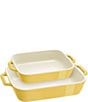 Color:Citron - Image 1 - Stoneware 2-Piece Rectangular Baking Dish Set