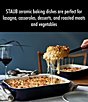 Staub Stoneware 3-Piece Rectangular Baking Dish Set, Color:Dark Blue - Image 2